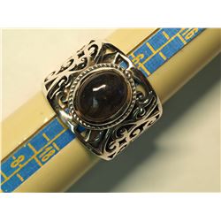 SILVER LABRADORITE  RING