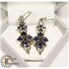 Image 1 : SILVER IOLITE  EARRINGS