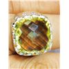 Image 1 : BRASS LARGE CITRINE FOR MEN  RING