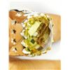Image 2 : BRASS LARGE CITRINE FOR MEN  RING
