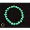 Image 1 : #81-GREEN MALACHITE BEAD BRACELET 8mm/7.5"