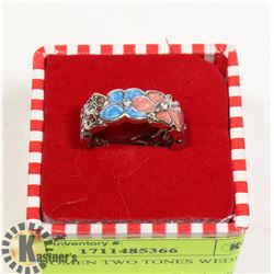 NEW WOMEN TWO TONES WEDDING BAND