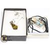 Image 1 : VINTAGE 92.5 NECKLACE W/GEMSTONES. JEWELRY