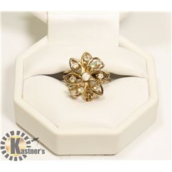 LADIES ORNATE FASHION RING. SIZE 8.5