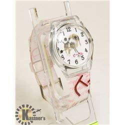 WHITE LOVE DOG WATCH