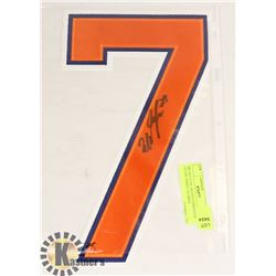 MILAN LUCIC SIGNED EDMONTON OILERS JERSEY NUMBER