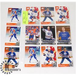EDMONTON OILERS BIOGRAPHY OF A SEASON CARDS