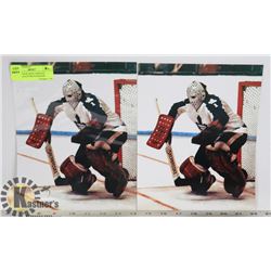 2 JACQUES PLANTE TORONTO MAPLE LEAFS PHOTOGRAPHS