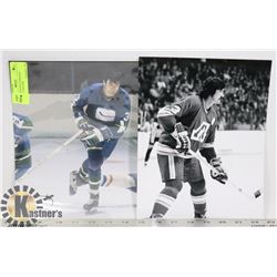 2 PAT QUINN PHOTOGRAPHS FLAMES / CANUCKS