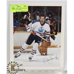 DAVE SEMENKO EDMONTON OILERS TEAM CARD FACSIMILIE