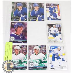 MITCH MARNER AND AUSTON MATTHEWS 8 CARD LOT