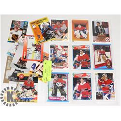 PATRICK ROY 18 CARDS LOT (CANADIENS AND BISONS)