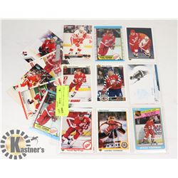 STEVE YZERMAN 18 CARD LOT (RED WINGS)