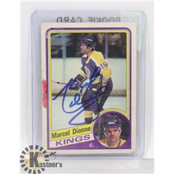 MARCEL DIONNE AUTOGRAPHED LOS ANGELES KINGS CARD
