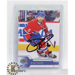 SHEA WEBER AUTOGRAPHED MONTREAL CANADIENS CARD