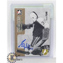 GRANT FUHR AUTOGRAPHED VICTORIA COUGARS CARD