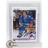 Image 1 : GUY LAFLEUR AUTOGRAPHED CARD QUEBEC NORDIQUES