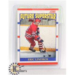 ERIC LINDROS AUTOGRAPHED SCORE ROOKIE CARD 440
