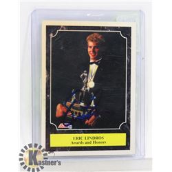 ERIC LINDROS AUTOGRAPHED SCORE CARD