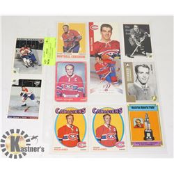 HENRI RICHARD 11 CARD LOT MONTREAL CANADIENS