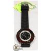 Image 1 : BLACK RUBBER STRAP WITH RED/BLACK WATCH FACE