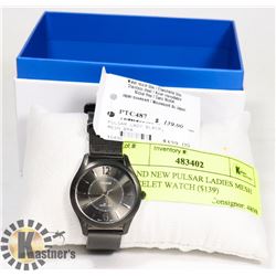 BRAND NEW PULSAR LADIES MESH BRACELET WATCH ($139)
