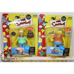 THE SIMPSONS BARNEY AND HOMER FIGURES IN BOX