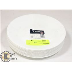 LOT OF 10 CORELLE WINTER FROST WHITE 6.75" PLATES