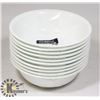 LOT OF 10 CORELLE WINTER FROST WHITE 18-OZ BOWLS