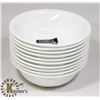 LOT OF 10 CORELLE WINTER FROST WHITE 18-OZ BOWLS
