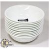 Image 1 : LOT OF 10 CORELLE WINTER FROST WHITE 18-OZ BOWLS