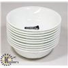 Image 1 : LOT OF 10 CORELLE WINTER FROST WHITE 18-OZ BOWLS