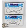 Image 1 : BUNDLE OF TWO HANDCUFFS WITH KEYS