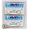 Image 1 : BUNDLE OF TWO HANDCUFFS WITH KEYS