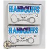 Image 1 : BUNDLE OF TWO HANDCUFFS WITH KEYS