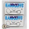 Image 1 : BUNDLE OF TWO HANDCUFFS WITH KEYS