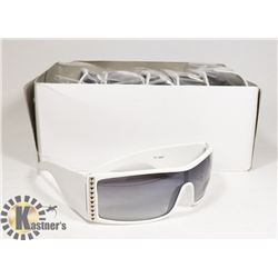 BOX OF WHITE QUALITY DESIGNER SUNGLASSES