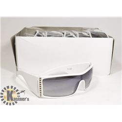 BOX OF WHITE QUALITY DESIGNER SUNGLASSES