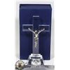 Image 1 : CRYSTAL JESUS ON THE CROSS FIGURE