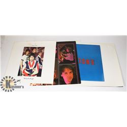 3 VINTAGE ORIGINAL ROCK & ROLL LP POSTERS + THE WHO