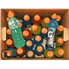 Image 1 : BOX OF ASSORTED FLAVOUR 710ML BOTTLES OF