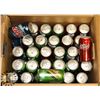 Image 1 : BOX OF ASSORTED POP CANS INCLUDING DR.PEPPER,