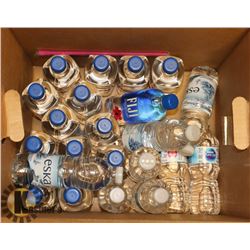 BOX OF SPECIALTY WATER INCLUDING FIJI AND ESKA