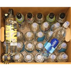 BOX OF ASSORTED WATER INCLUDING GLACEAU SMART