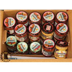 BOX OF ASSORTED OLD DUTCH SALSA AND CHEESE
