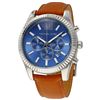 Image 1 : NEW MICHAEL KORS LEXINGTON BLUE DIAL MSRP $350