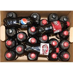 BOX OF PEPSI, DR.PEPPER AND DIET DR.PEPPER