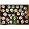 Image 1 : BOX OF ASSORTED CANNED POP, COKE, GINGERALE,