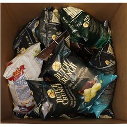 BOX  OF DUTCH CRUNCH CHIPS & MORE