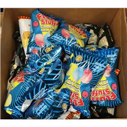 BOX WITH ASSORTMENT OF CHIPS & COTTON CANDY